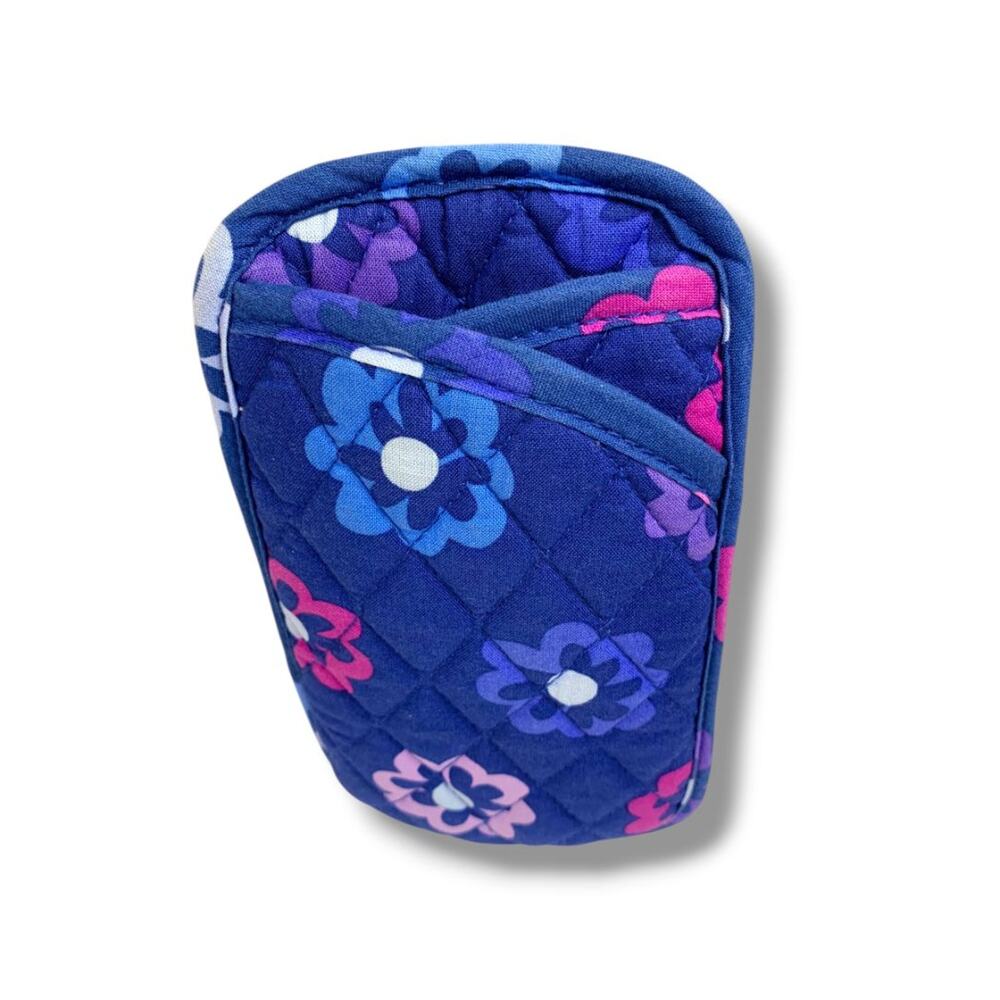 Vera Bradley Ellie Flowers Soft Eyeglasses Holder 2 Slip Pockets - Picture 5 of 5